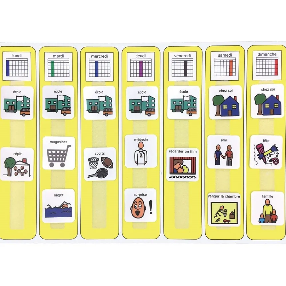 HOPTOYS Compensation & Aides Quotidiennes<Agenda Hebdomadaire