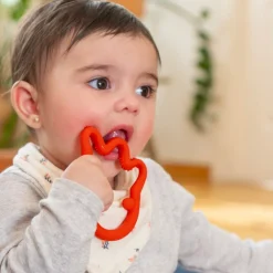 HOPTOYS 1er Éveil<Anneau De Dentition Pieuvre Rouge