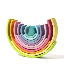 HOPTOYS Intervention Precoce*Arc-En-Ciel En Bois Pastel