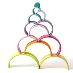 HOPTOYS Intervention Precoce*Arc-En-Ciel En Bois Pastel