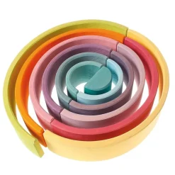 HOPTOYS Intervention Precoce*Arc-En-Ciel En Bois Pastel