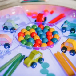 HOPTOYS Jeux D'Imagination*Bac D'Exploration Compartimente Magic Light - Translucide
