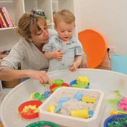 HOPTOYS Jeux Éducatifs Sensoriels*Bac D'Exploration Rond