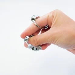 HOPTOYS Fidgets*Bagues Fidgets Metal Par 2