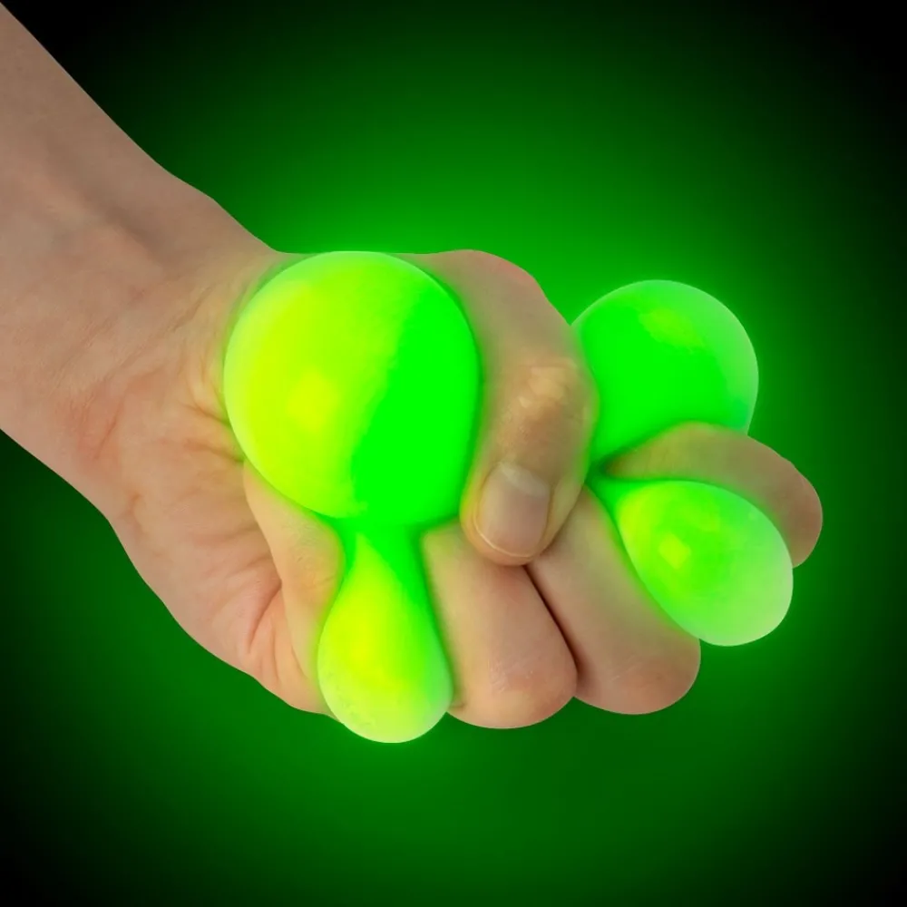 HOPTOYS Fidgets*Balle A Triturer - Phosphorescente