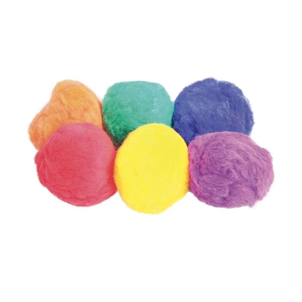 HOPTOYS Toucher Therapeutique Et Relaxation<Balles Coton Multicolores Par 6