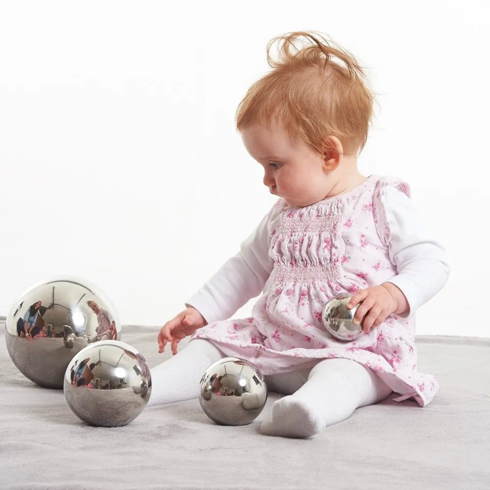 HOPTOYS Stimulation Sensorielle*Balles Miroirs Par 4