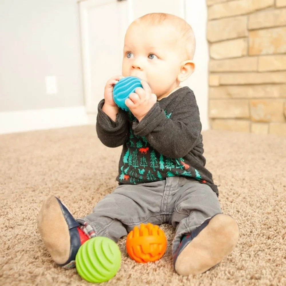 HOPTOYS Balles Sensorielles Adaptees*Balles Sensory Rollers Par 3