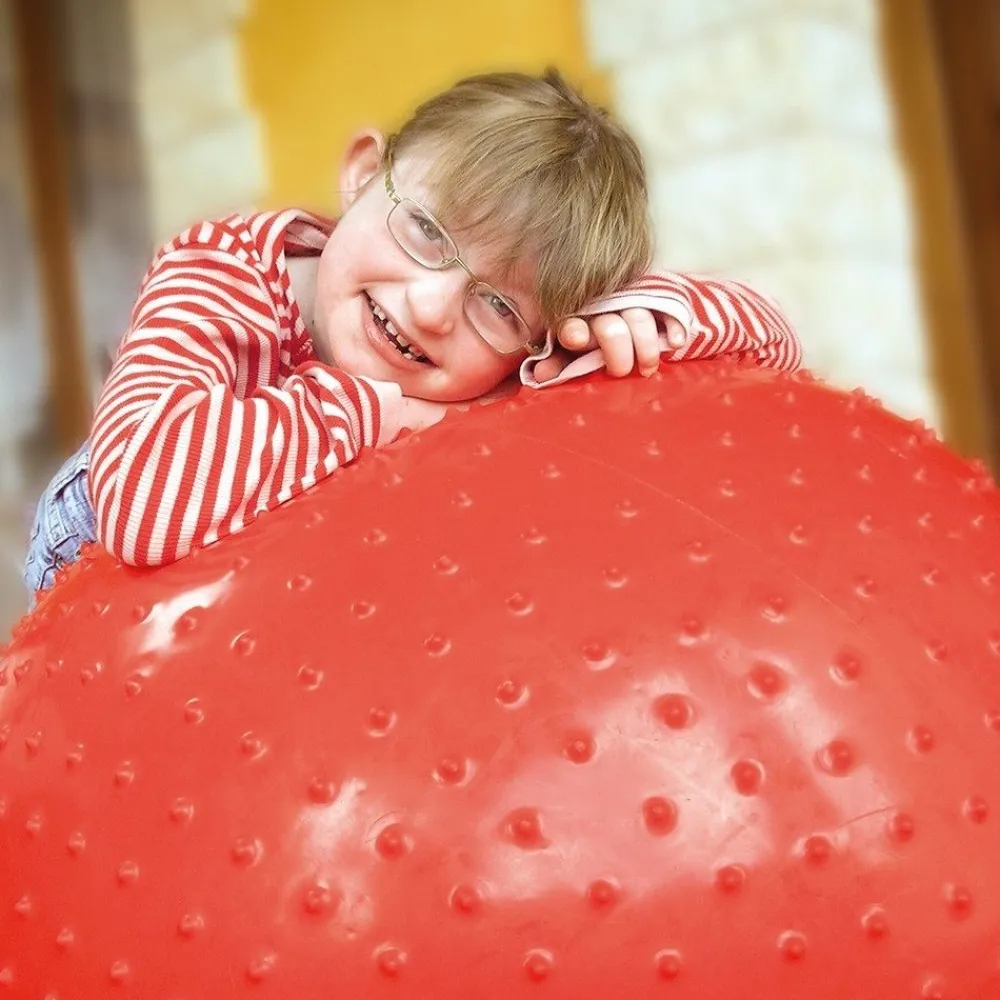 HOPTOYS Intégration Sensorielle<Ballon A Picots 100 Cm - Rouge