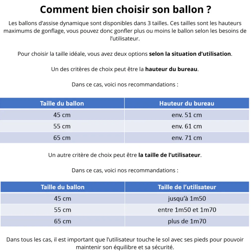 HOPTOYS Attention, Impulsivite, Concentration<Ballon D'Assise Dynamique Bouncyband - 45 Cm