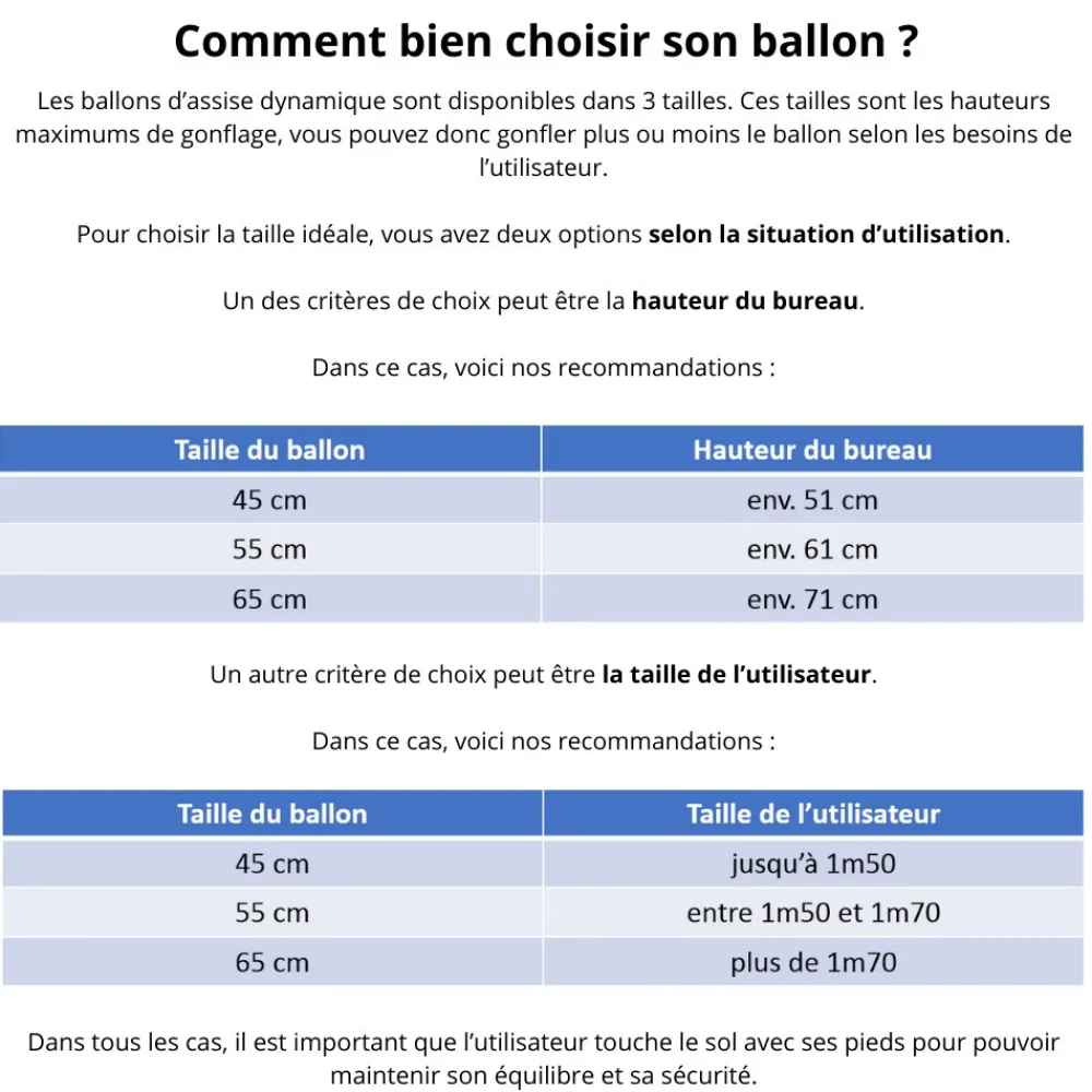 HOPTOYS Apprendre A S'Autoreguler*Ballon D'Assise Dynamique Bouncyband - 55 Cm