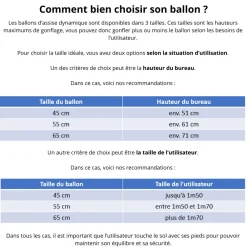 HOPTOYS Attention, Impulsivite, Concentration<Ballon D'Assise Dynamique Bouncyband - 55 Cm