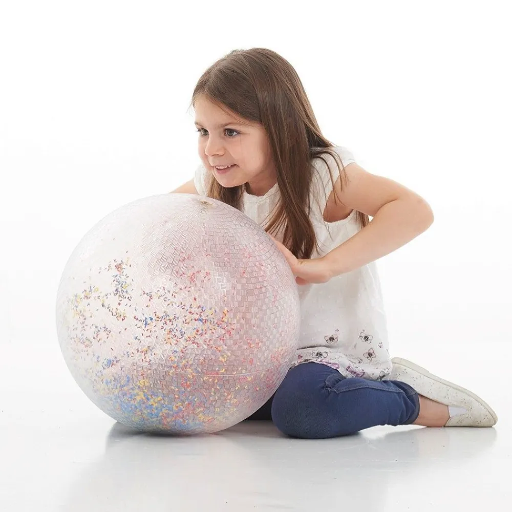 HOPTOYS Idees Cadeaux Pour Une Personne Avec Un Handicap Ou Des Troubles Moteurs*Ballon Transparent Confettis