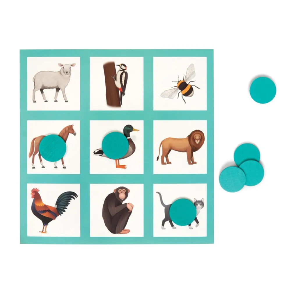 HOPTOYS Aides A L'Apprentissage Pour Une Personne Avec Un Handicap Ou Des Troubles Moteurs*Bingo Des Animaux