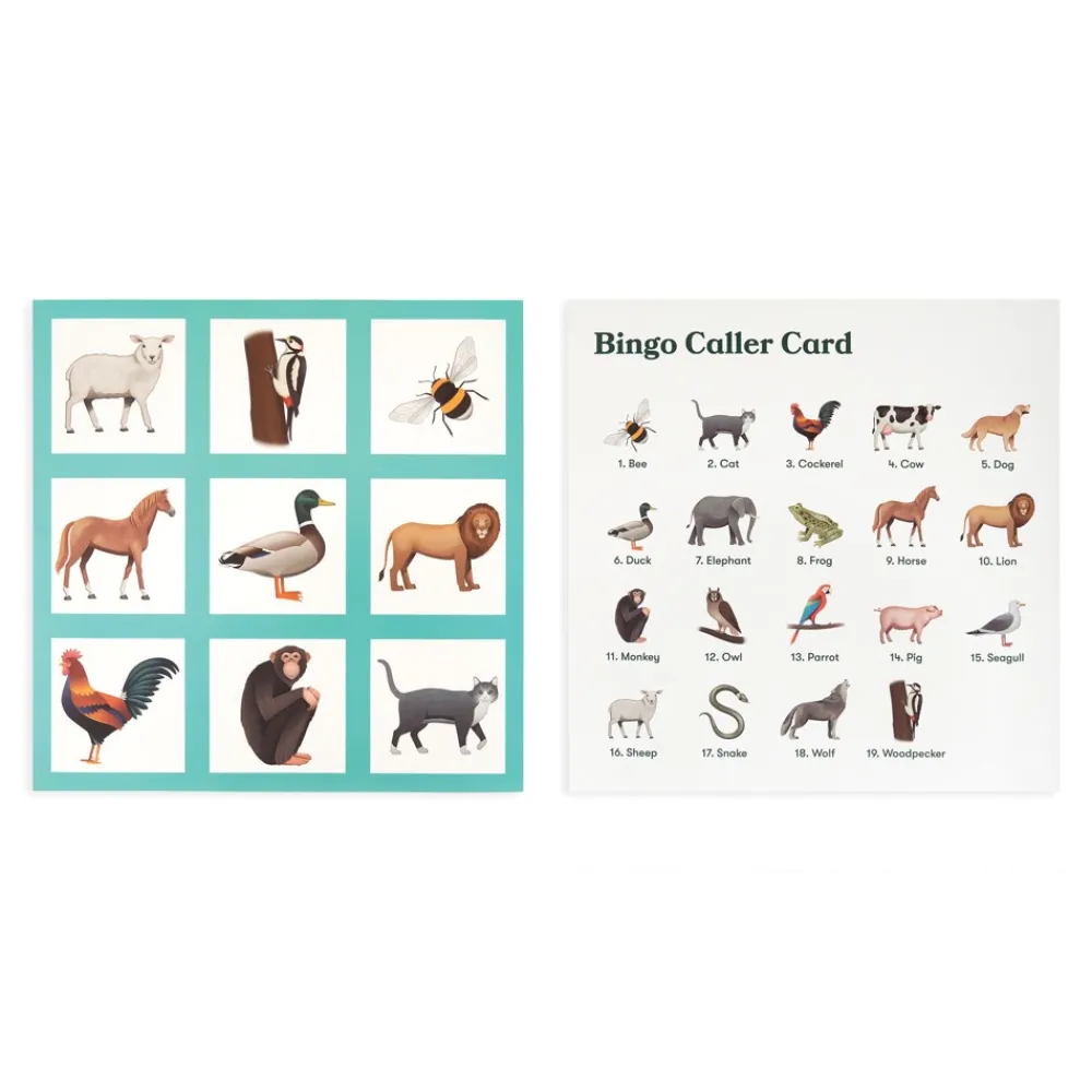 HOPTOYS Aides A L'Apprentissage Pour Une Personne Avec Un Handicap Ou Des Troubles Moteurs*Bingo Des Animaux