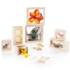 HOPTOYS Jeux Éducatifs Sensoriels*Blocs A Tresors Transparents