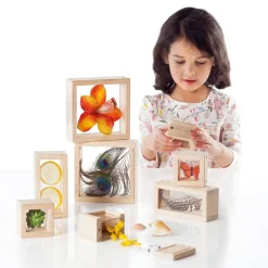 HOPTOYS Jeux Éducatifs Sensoriels*Blocs A Tresors Transparents