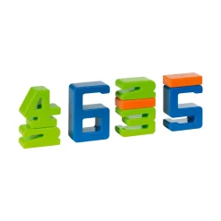 HOPTOYS Mathématiques, Formes & Couleurs*Blocs De Construction Chiffres - 17 Pieces