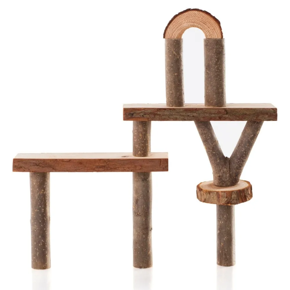 HOPTOYS Jeux De Construction*Blocs De Construction Naturels - Branches