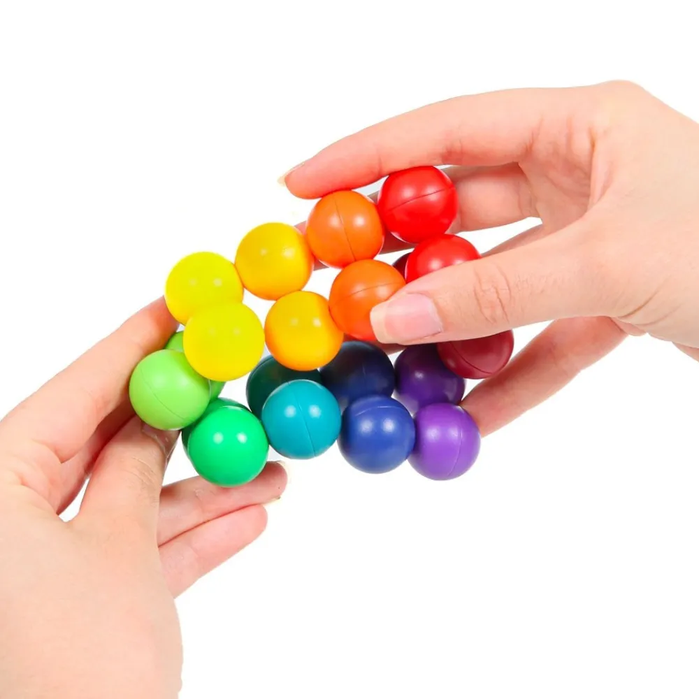 HOPTOYS Fidgets*Boules Jumbly Arc-En-Ciel