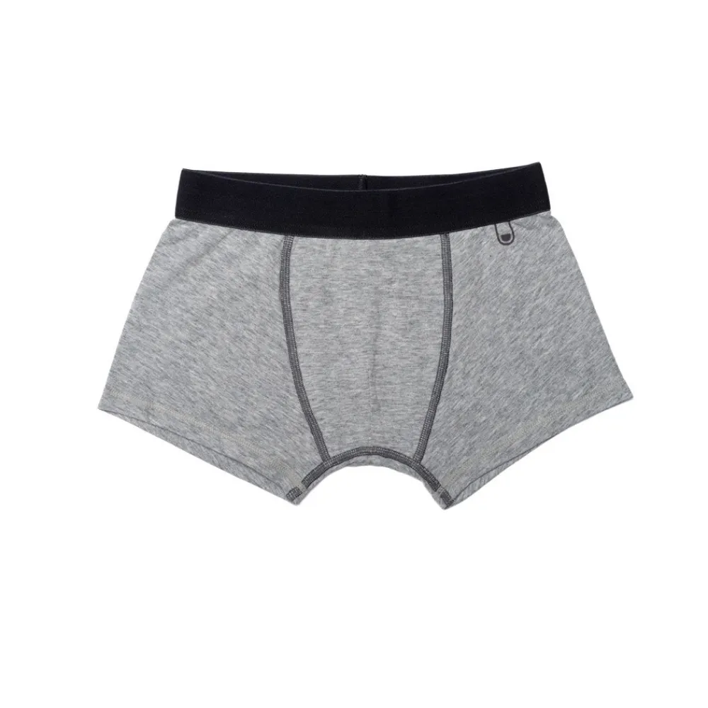 HOPTOYS Vêtements Besoins Spécifiques*Boxers Garcon Ultra Doux Gris - Lot De 2