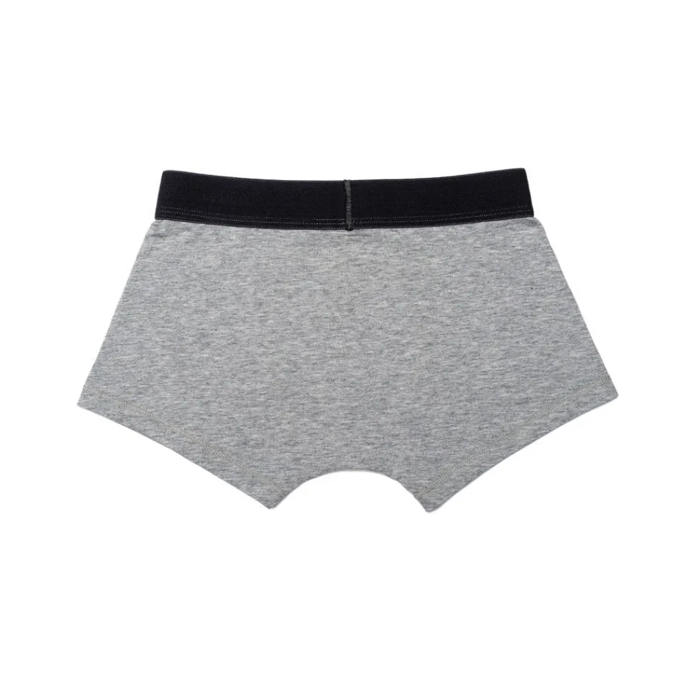 HOPTOYS Vêtements Besoins Spécifiques*Boxers Garcon Ultra Doux Gris - Lot De 2
