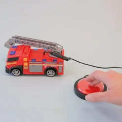 HOPTOYS Jouets Avec Contacteur*Camion De Pompier Adapte Son Et Lumiere