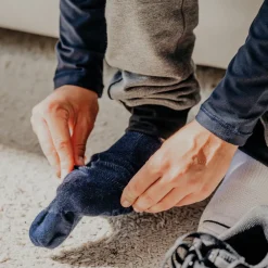 HOPTOYS Vêtements Besoins Spécifiques*Chaussettes Bamboo Bleues - Lot De 2