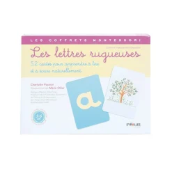 HOPTOYS Jeux Éducatifs*Coffret Montessori Lettres Rugueuses