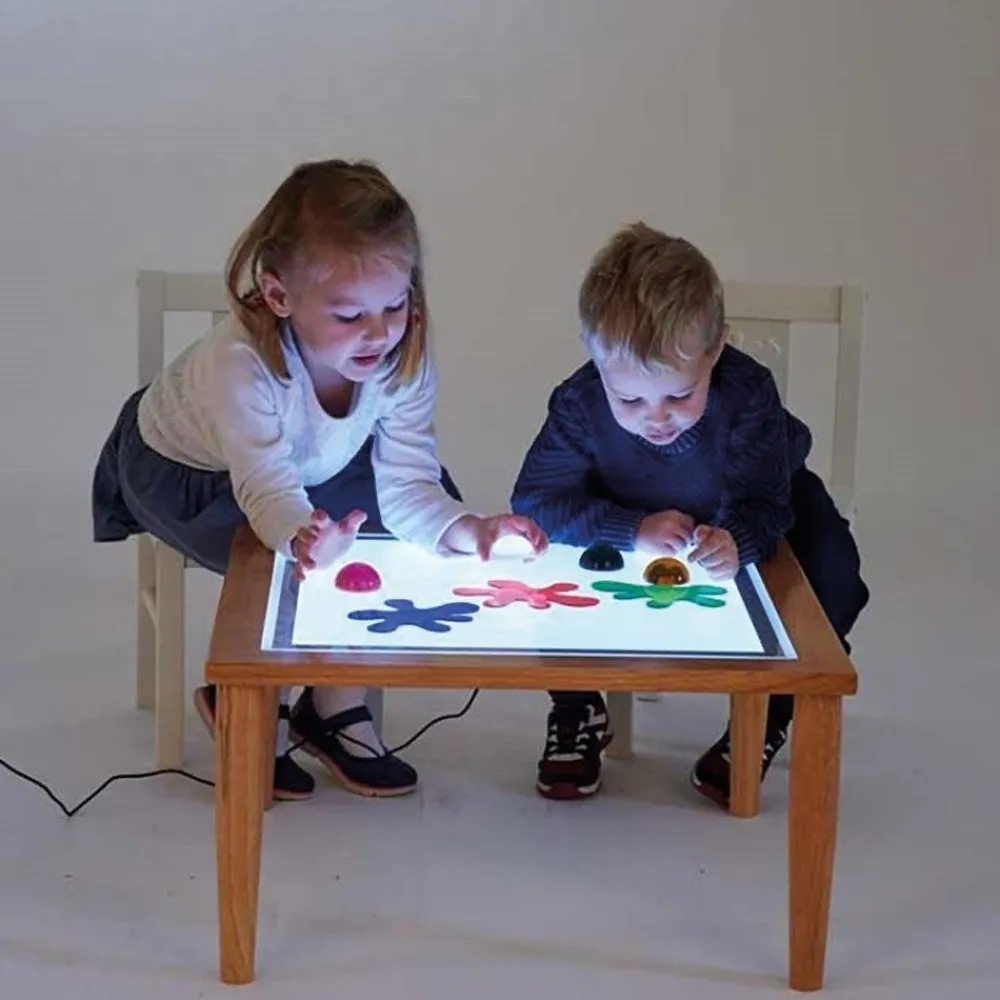 HOPTOYS Matériel Montessori & Reggio*Console Bois Avec Table Lumineuse
