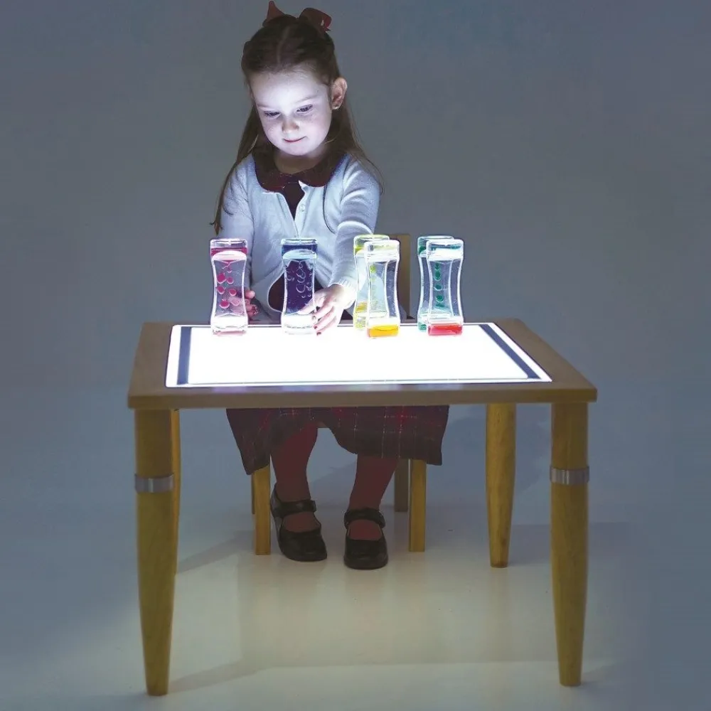 HOPTOYS Eveil & Experimentation Sensoriels<Console Bois Avec Table Lumineuse