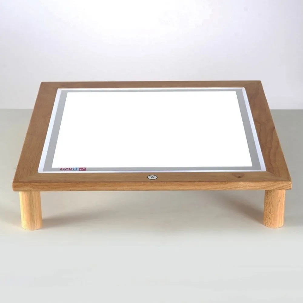 HOPTOYS Eveil & Experimentation Sensoriels<Console Bois Avec Table Lumineuse