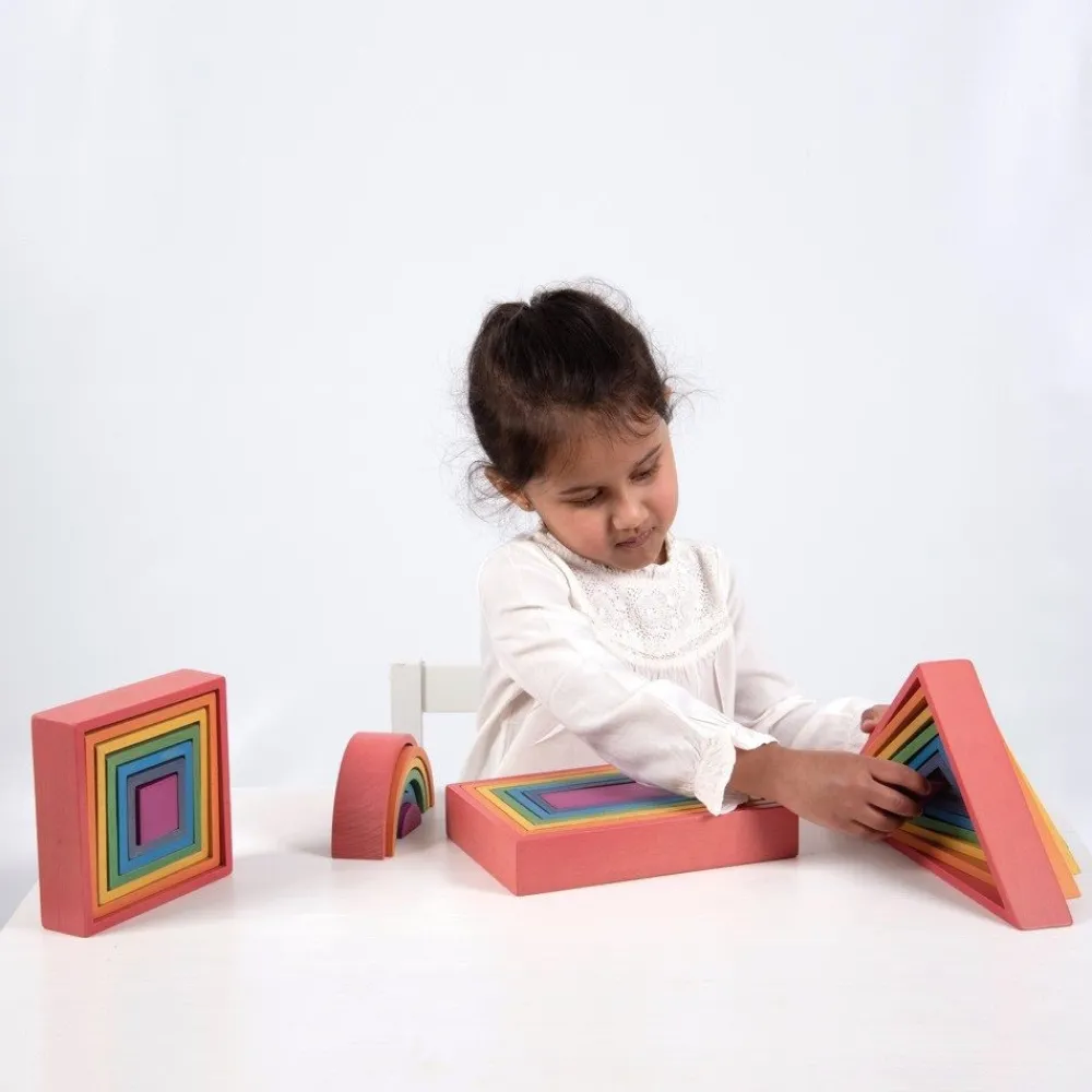 HOPTOYS Dyspraxie*Construction Arc-En-Ciel - Triangles