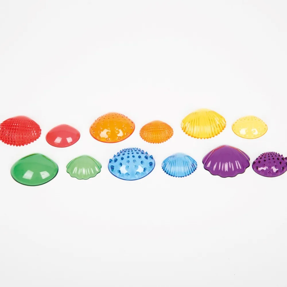 HOPTOYS Intervention Precoce*Coquillages Multicolores Tactiles Par 108