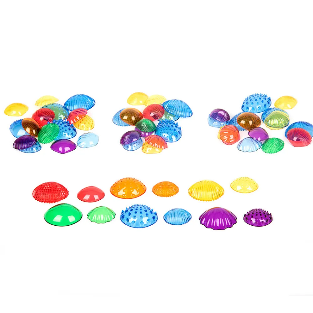 HOPTOYS Motricité Fine Ergothérapie<Coquillages Multicolores Tactiles Par 108