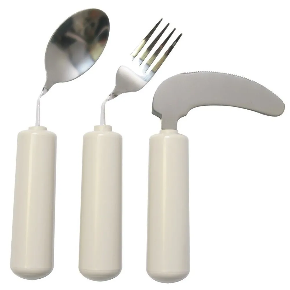 HOPTOYS Aides Aux Repas*Couverts Incurves Adultes - Gaucher