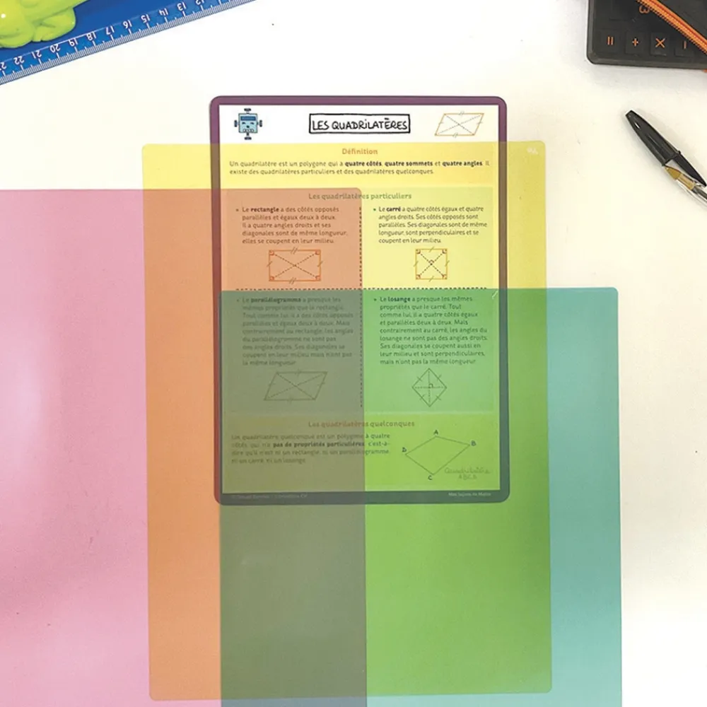 HOPTOYS Lecture<Couvre-Feuilles Transparents Colores X 10