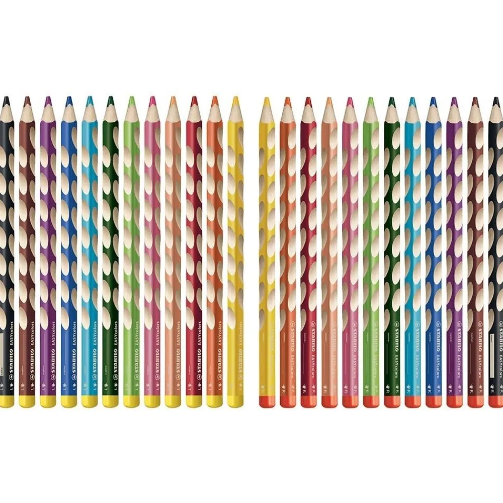 HOPTOYS Outils D'Adaptation Scolaire*Crayons De Couleur Easy Par 12