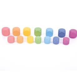 HOPTOYS Motricité Fine Ergothérapie<Cubes En Bois Arc-En-Ciel
