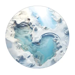 HOPTOYS Jeux D'Imagination*Decor Monde Hivernal Pour Bac D'Exploration Rond