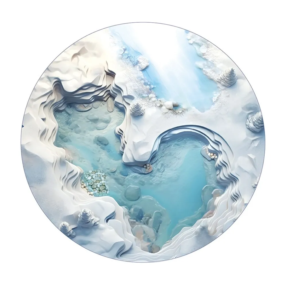 HOPTOYS Jeux D'Imagination*Decor Monde Hivernal Pour Bac D'Exploration Rond