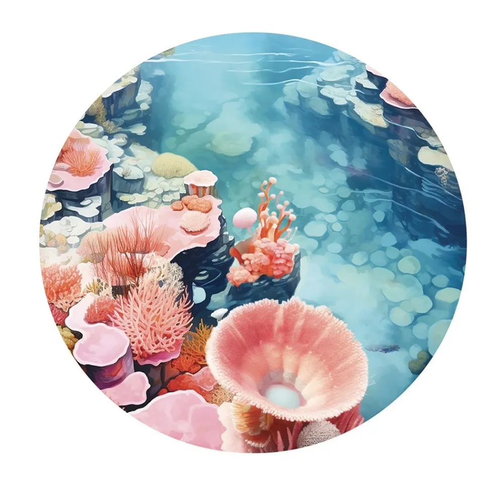 HOPTOYS Jeux D'Imagination*Decor Riviere De Corail Pour Bac D'Exploration Rond