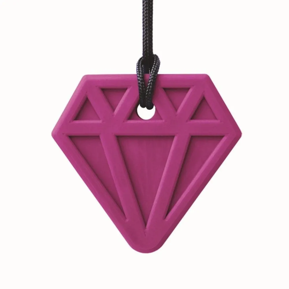 HOPTOYS Stimulation De La Zone Oro-Faciale*Diamant - Collier De Mastication