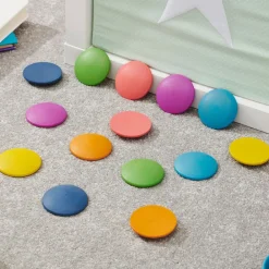 HOPTOYS Jeux Éducatifs Sensoriels*Disques En Bois Arc-En-Ciel