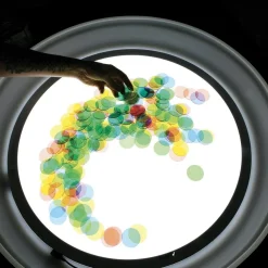 HOPTOYS Matériel Montessori & Reggio*Disques Translucides Colores X 200