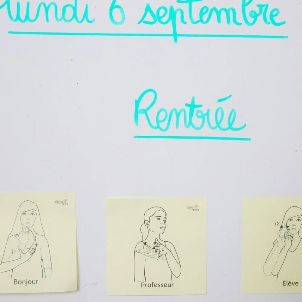 HOPTOYS Jeux Éducatifs*Dites-Le En Langue Des Signés-A L'Ecole