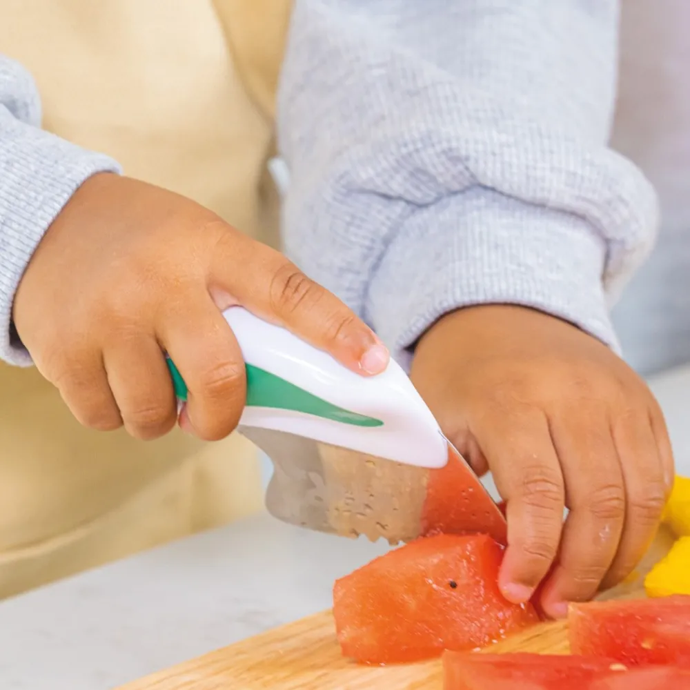 HOPTOYS Aides Au Repas*Doddl - Set De Cuillere, Fourchette Et Couteau Ergonomique