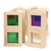 HOPTOYS Jeux Éducatifs Sensoriels*Dominos Translucides