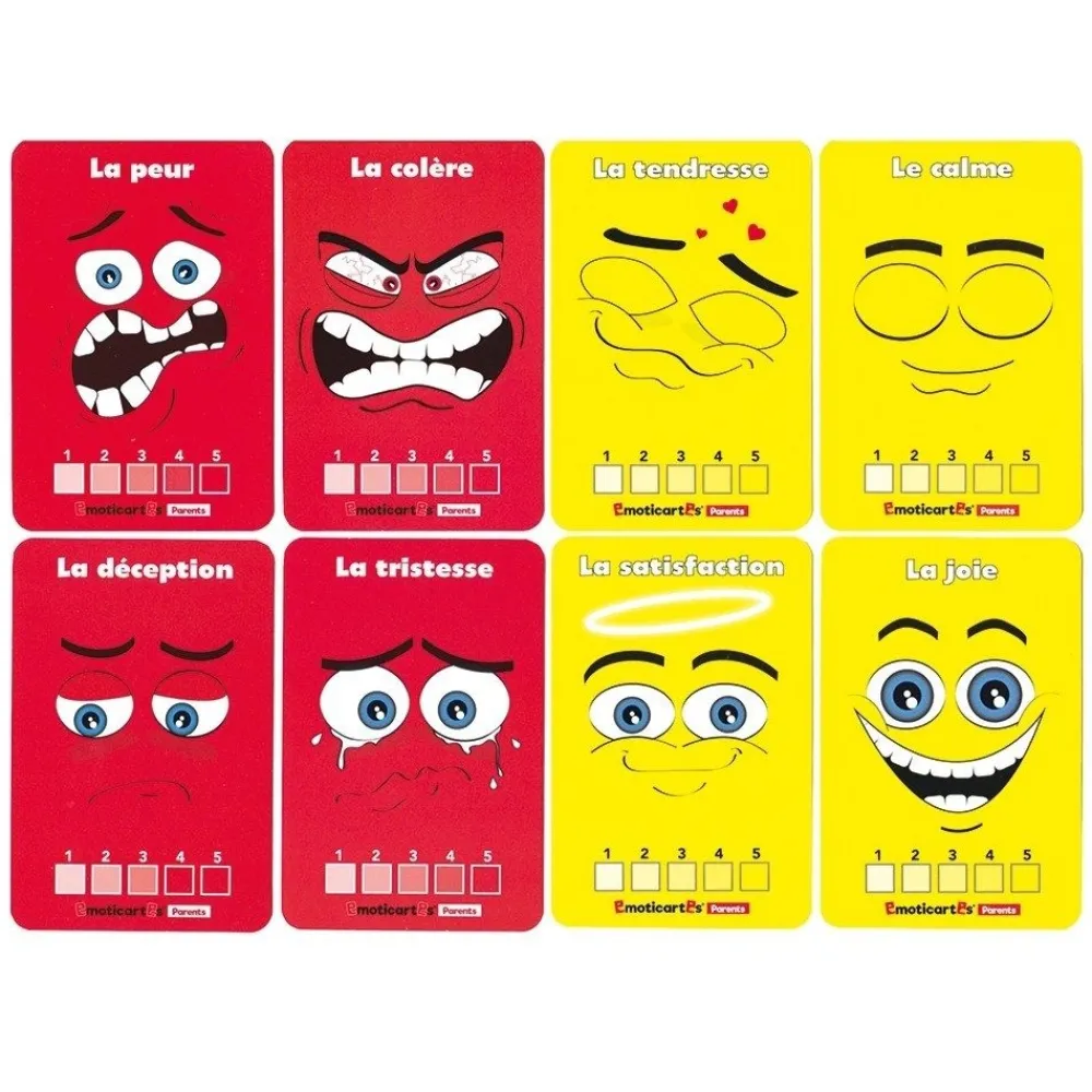 HOPTOYS Habiletés Sociales Et Émotions*Emoticartes Adultes