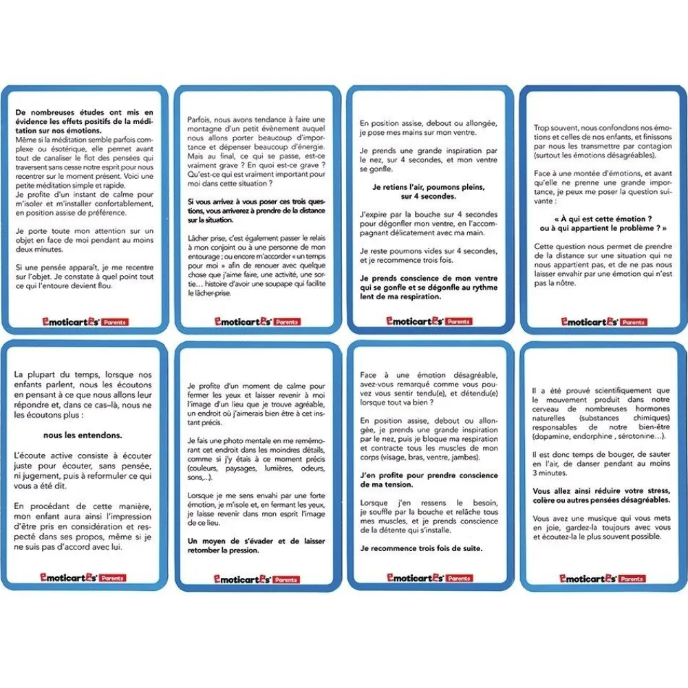 HOPTOYS Habiletés Sociales Et Émotions*Emoticartes Adultes